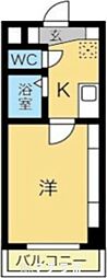 SLR吹上 ワンルームの間取図画像