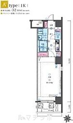 LIVCITY金山 1Kの間取図画像