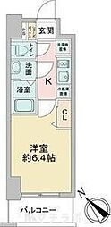 アステリ鶴舞テーセラ 1Kの間取図画像