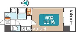 NEOJAPANESQUE出来町 1Kの間取図画像