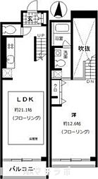 RESIDIA東桜2 1LDKの間取図画像