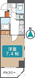 プレサンス桜通り葵 1Kの間取図画像