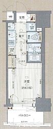 プレサンスサカエリバースタイル 1Kの間取図画像