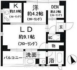 パークホームズ覚王山イースト 1SLDKの間取図画像
