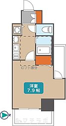 プレサンス名古屋駅前アクシス 1Kの間取図画像
