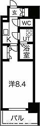 エスリード泉プレステージ 1Kの間取図画像