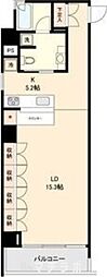 スクエア名駅南 1DKの間取図画像