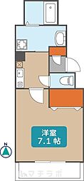 ラフィーネ志賀本通 1Kの間取図画像