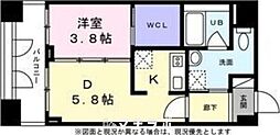 KDX千早レジデンス 1DKの間取図画像