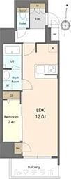 S-RESIDENCE高岳bresa(ブレサ) 1LDKの間取図画像