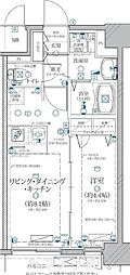 ディアレイシャス矢場町 1LDKの間取図画像