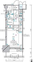 ディアレイシャス名古屋浄心II 1Kの間取図画像