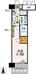グランドソレイユ名駅 1Kの間取図画像