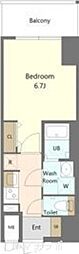 名古屋市北区杉栄町5丁目マンション 1Kの間取図画像