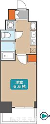 プレサンスSAKAE白川公園 ワンルームの間取図画像