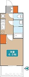 プレサンス大須観音フィエスタ 1Kの間取図画像