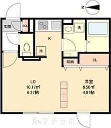 Branche覚王山2 1Kの間取図画像