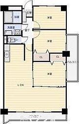 RESIDENCEGOKISOSQUARE 3LDKの間取図画像
