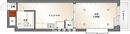 ヴェルドミール志賀 1DKの間取図画像