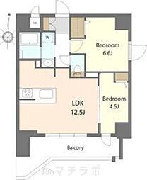 S-RESIDENCE高岳clarity(クラリティ) 2LDKの間取図画像