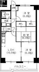 アーバン滝子 3LDKの間取図画像