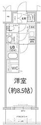 エスリード今池ルミナス 1Kの間取図画像