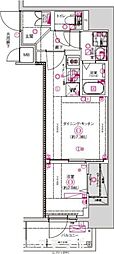 CREST TAPP東別院 1DKの間取図画像