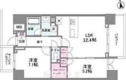 シーズンフラッツ今池NORTH 2LDKの間取図画像