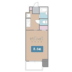 サンシャイン上前津 1Kの間取図画像