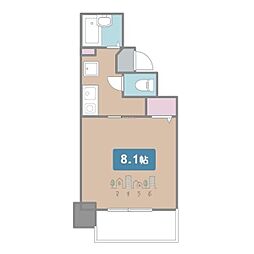 サンシャイン上前津 1Kの間取図画像