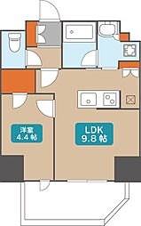 名古屋市西区幅下2丁目マンション 1LDKの間取図画像