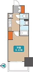 プレサンス名古屋駅ゲート 1Kの間取図画像