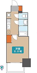 プレサンスザ大須観音 1Kの間取図画像