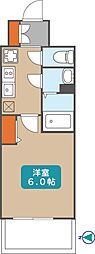 プレサンス栄フロント 1Kの間取図画像