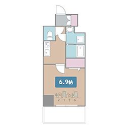 名古屋市北区稚児宮通2丁目マンション 1Kの間取図画像