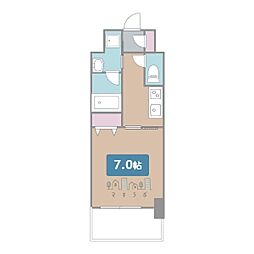 レジデンス東別院スクエア2 1Kの間取図画像