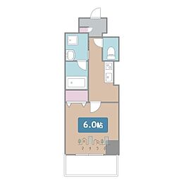 レガーロ 1Kの間取図画像
