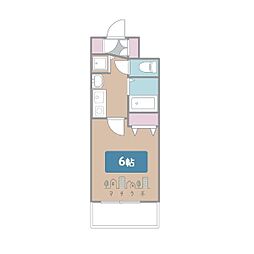 プレサンス名古屋城前 1Kの間取図画像