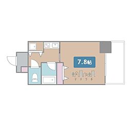 AXIS桜通内山 1Kの間取図画像