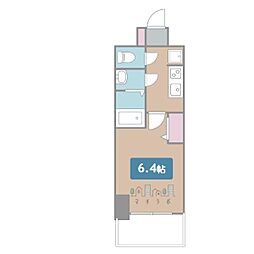 アステリ鶴舞テーセラ 1Kの間取図画像