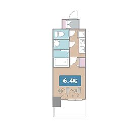 アステリ鶴舞トゥリア 1Kの間取図画像