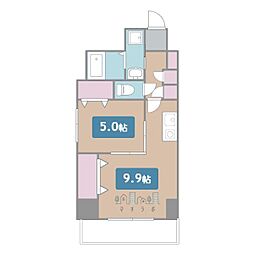 プレステージ千種 1LDKの間取図画像