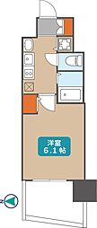 プレサンス桜通グレイス 1Kの間取図画像
