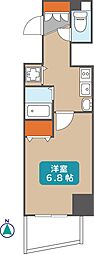 プレサンス覚王山D-Style2 1Kの間取図画像