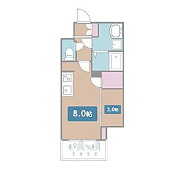 ストーリア名古屋城西 1LDKの間取図画像