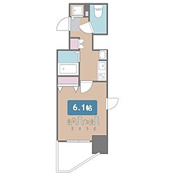 プレサンス鶴舞グリーンパーク 1Kの間取図画像