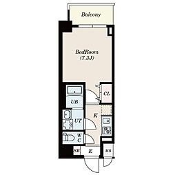 S-RESIDENCE志賀本通North 1Kの間取図画像