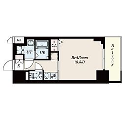 S-RESIDENCE平安通 1Kの間取図画像
