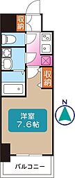 S-RESIDENCE葵 1Kの間取図画像