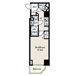 S-RESIDENCE名駅 1Kの間取図画像